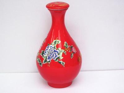 【景德鎮(zhèn)陶瓷中國紅牡丹玉壺春酒瓶 酒壇 5斤裝密封酒具可批發(fā)】價(jià)格,廠家,圖片,陶瓷包裝容器,景德鎮(zhèn)金泰陶瓷-