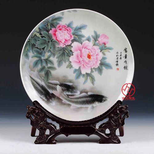 陶瓷工藝盤紀念品定制廠家